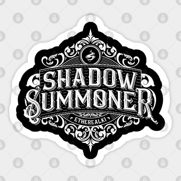 Shadow and Bone: Shadow Summoner (white) Sticker by firlachiel